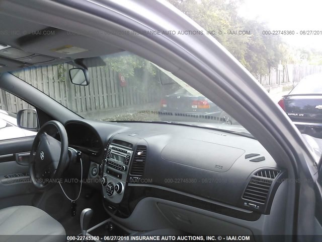 5NMSG13D97H063987 - 2007 HYUNDAI SANTA FE GLS GRAY photo 5