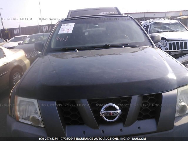 5N1AN08W15C634000 - 2005 NISSAN XTERRA OFF ROAD/S/SE BLACK photo 6