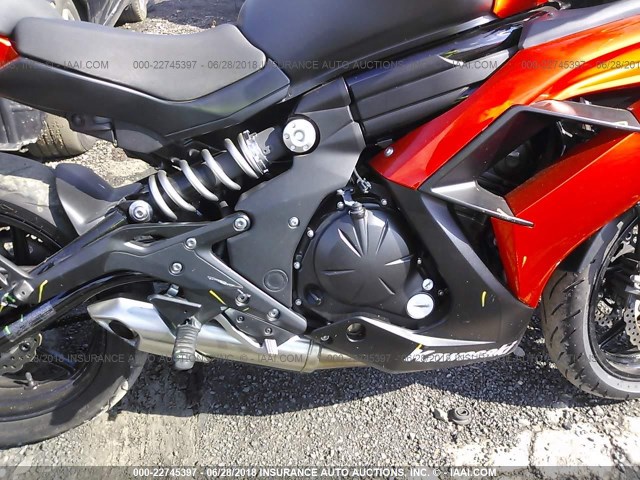 JKAEXEE17EDA15981 - 2014 KAWASAKI EX650 E ORANGE photo 8