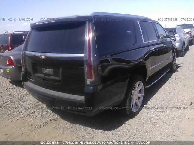 1GYS4HKJ6JR107790 - 2018 CADILLAC ESCALADE ESV LUXURY BLACK photo 4