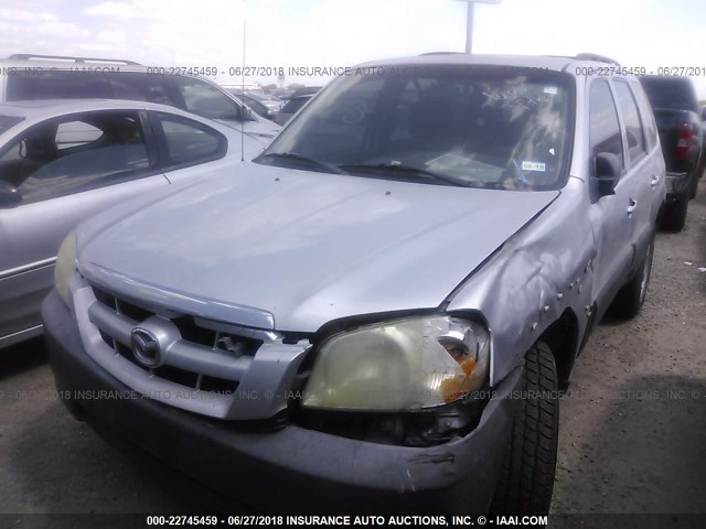 4F2YZ02Z75KM44394 - 2005 MAZDA TRIBUTE I SILVER photo 2