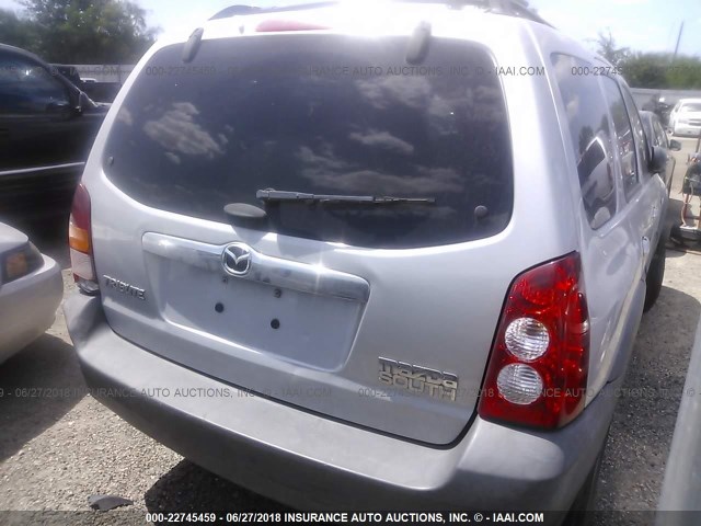 4F2YZ02Z75KM44394 - 2005 MAZDA TRIBUTE I SILVER photo 4