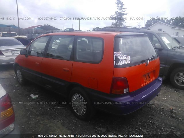 JHMRA1849SC013654 - 1995 HONDA ODYSSEY LX/EX ORANGE photo 3