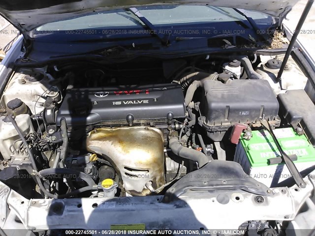 4T1BE32K05U020206 - 2005 TOYOTA CAMRY LE/XLE/SE 白色 照片 10