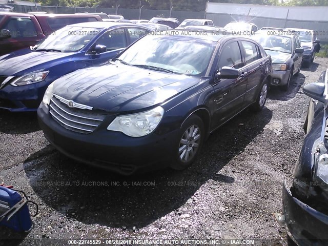 1C3LC46K87N516077 - 2007 CHRYSLER SEBRING BLACK photo 2