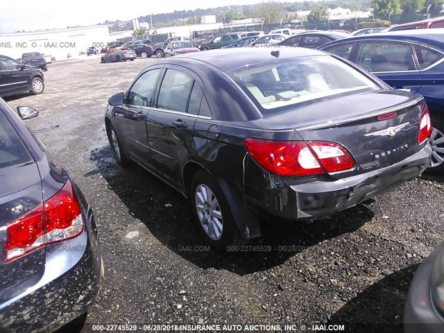 1C3LC46K87N516077 - 2007 CHRYSLER SEBRING BLACK photo 3