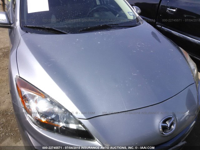 JM1BL1S51A1101395 - 2010 MAZDA 3 S SILVER photo 6