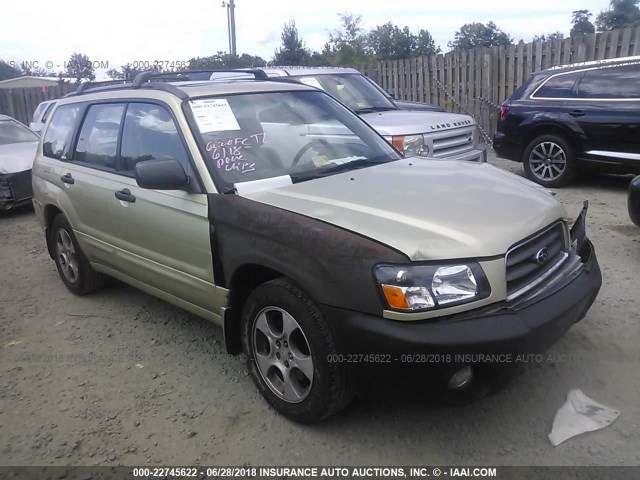 JF1SG65683H750035 - 2003 SUBARU FORESTER 2.5XS მწვანე ფოტო 1