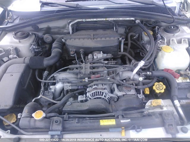 JF1SG65683H750035 - 2003 SUBARU FORESTER 2.5XS მწვანე ფოტო 10