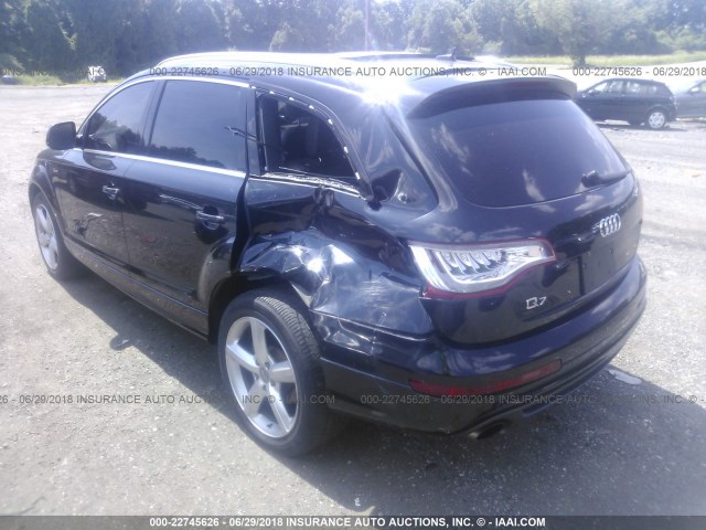 WA1DGAFE8CD001734 - 2012 AUDI Q7 PRESTIGE BLACK photo 3
