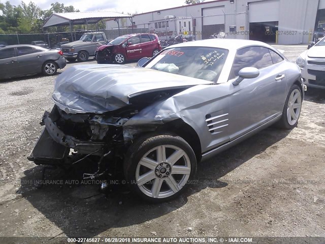 1C3AN69L54X001555 - 2004 CHRYSLER CROSSFIRE LIMITED SILVER photo 2