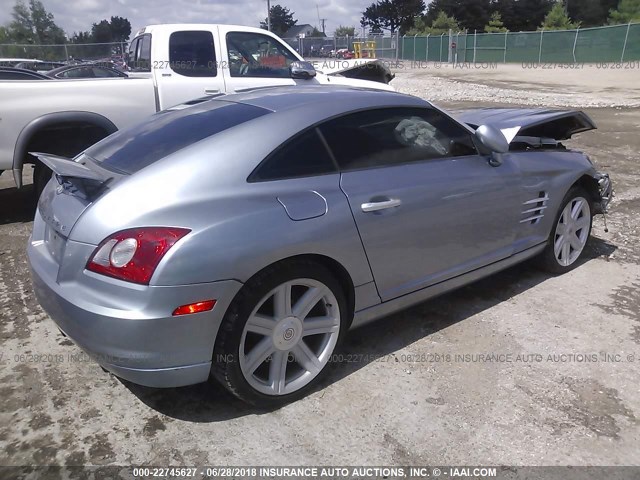 1C3AN69L54X001555 - 2004 CHRYSLER CROSSFIRE LIMITED SILVER photo 4