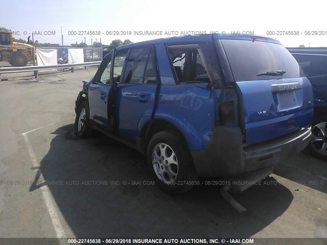 5GZCZ53434S826137 - 2004 SATURN VUE BLUE photo 3