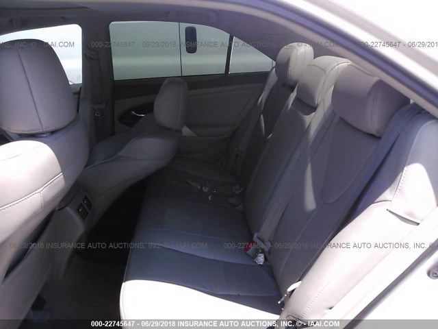 4T1BE46K39U896077 - 2009 TOYOTA CAMRY SE/LE/XLE SILVER photo 8