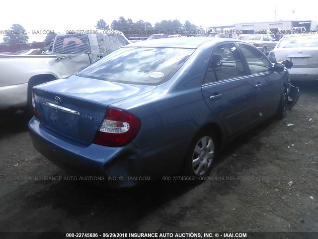 4T1BE32K04U865667 - 2004 TOYOTA CAMRY LE/XLE/SE Mavi foto 4