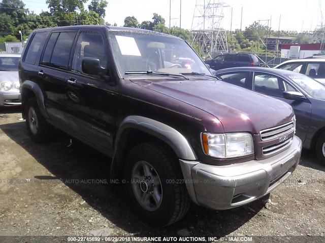 JACDJ58X117J10365 - 2001 ISUZU TROOPER S/LS/LIMITED 勃艮第红 照片 1