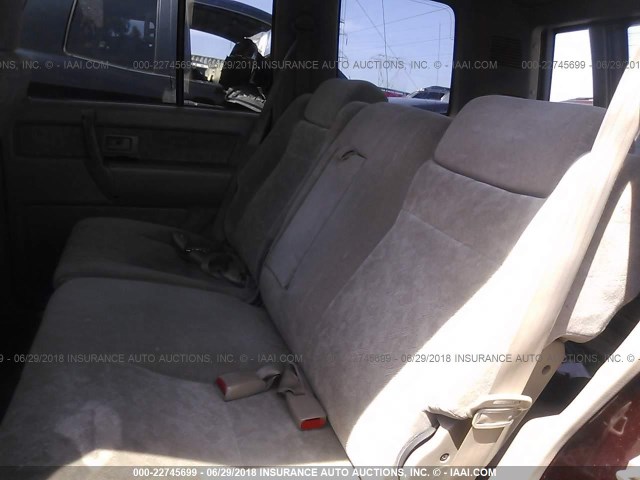 JACDJ58X117J10365 - 2001 ISUZU TROOPER S/LS/LIMITED 勃艮第红 照片 8