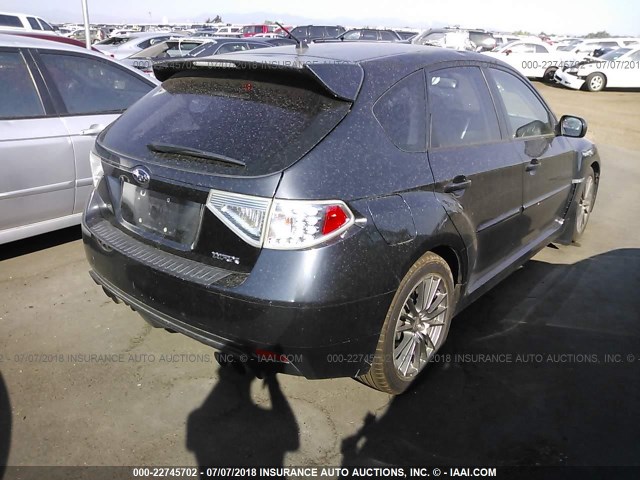 JF1GR7E67BG810056 - 2011 SUBARU IMPREZA WRX GRAY photo 4