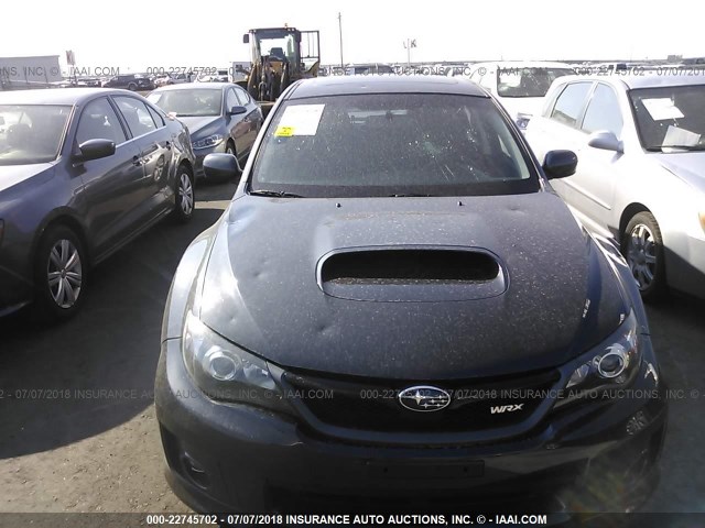 JF1GR7E67BG810056 - 2011 SUBARU IMPREZA WRX GRAY photo 6