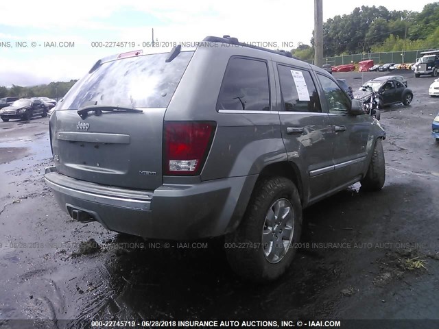 1J8HR58218C119089 - 2008 JEEP GRAND CHEROKEE LIMITED GRAY photo 4