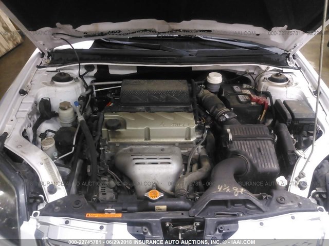 4A32B2FF7BE018041 - 2011 MITSUBISHI GALANT FE WHITE photo 10