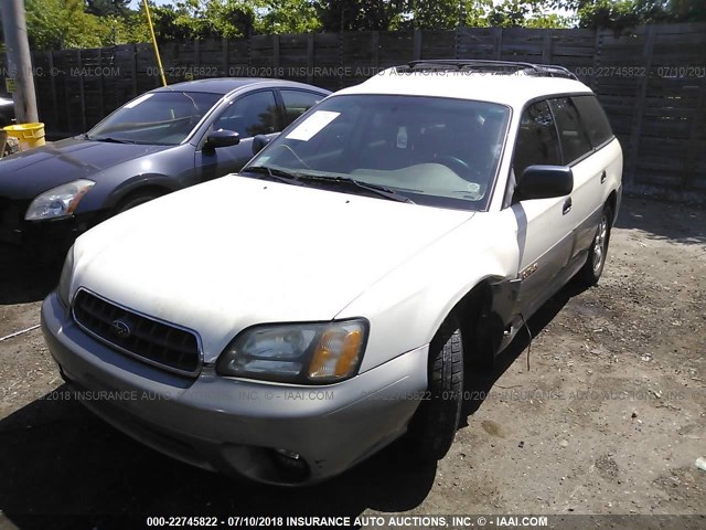 4S3BH675837635047 - 2003 SUBARU LEGACY OUTBACK AWP WHITE photo 2