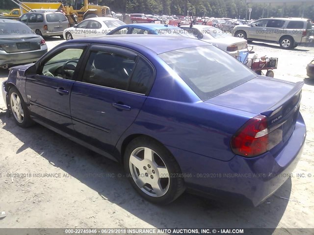 1G1ZW57177F239143 - 2007 CHEVROLET MALIBU SS BLUE photo 3