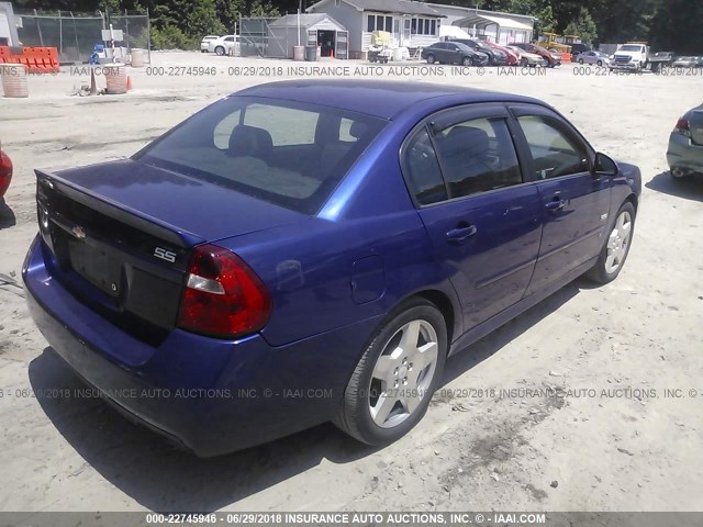 1G1ZW57177F239143 - 2007 CHEVROLET MALIBU SS BLUE photo 4