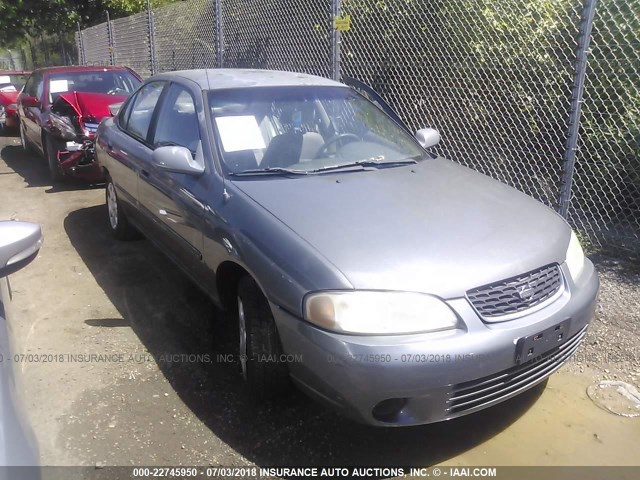 3N1CB51D61L493891 - 2001 NISSAN SENTRA XE/GXE GRAY photo 1