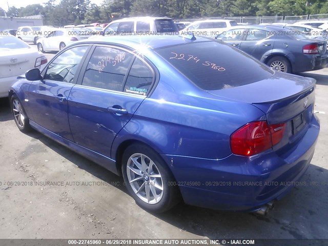 WBAPK5C51AA810551 - 2010 BMW 328 XI SULEV BLUE photo 3