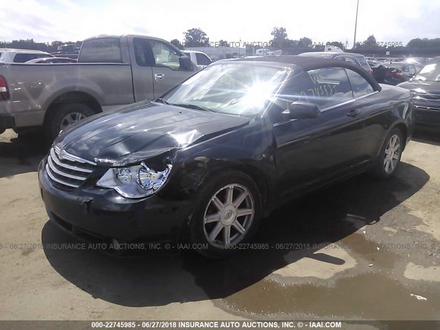 1C3LC55R78N128845 - 2008 CHRYSLER SEBRING TOURING BLACK photo 2