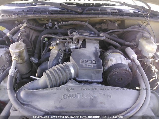 1GCCS195718146264 - 2001 CHEVROLET S TRUCK S10 TAN photo 10