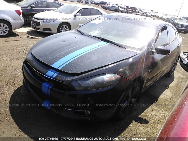 1C3CDFCH3DD320907 - 2013 DODGE DART LIMITED/R/T BLACK photo 2