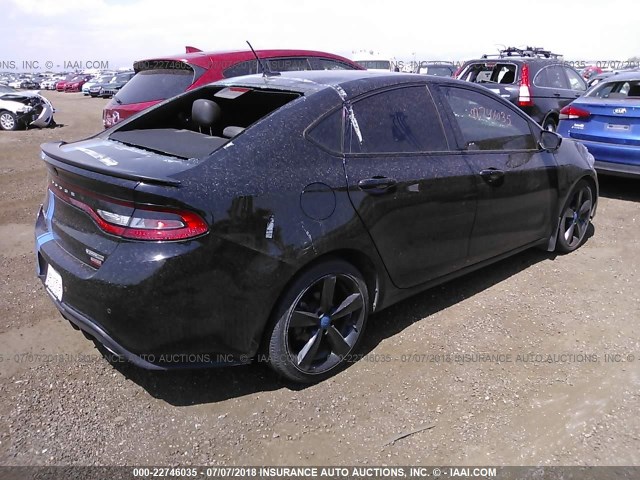 1C3CDFCH3DD320907 - 2013 DODGE DART LIMITED/R/T BLACK photo 4