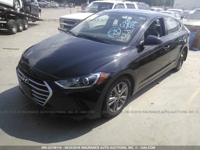 5NPD84LF5JH230090 - 2018 HYUNDAI ELANTRA SEL/VALUE/LIMITED BLACK photo 2