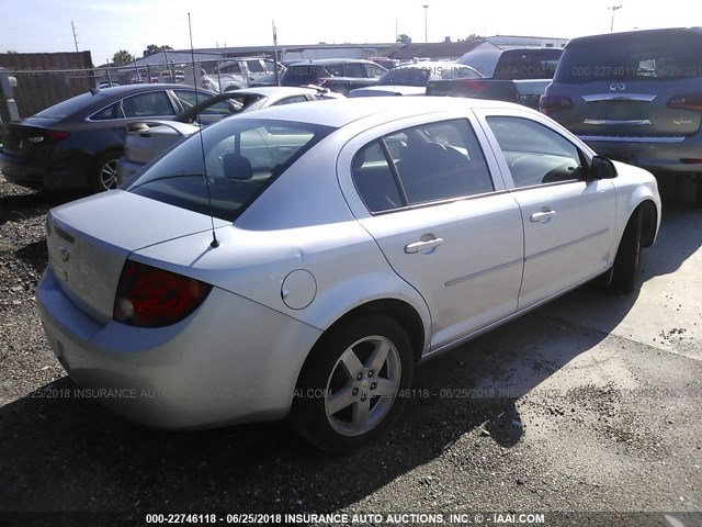 1G1AF5F58A7183085 - 2010 CHEVROLET COBALT 2LT SILVER photo 4