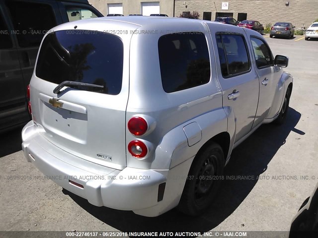 3GNBAADB3AS510674 - 2010 CHEVROLET HHR LS SILVER photo 4