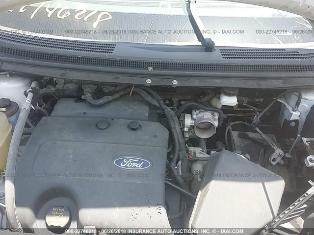 2FMDK4KC0CBA05658 - 2012 FORD EDGE LIMITED WHITE photo 10