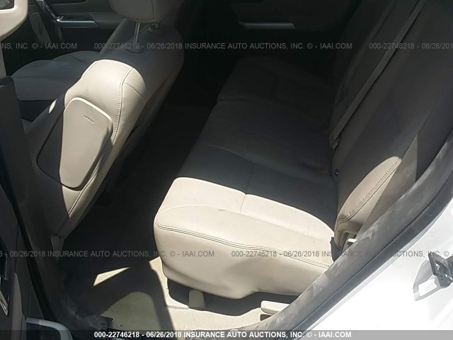 2FMDK4KC0CBA05658 - 2012 FORD EDGE LIMITED WHITE photo 8