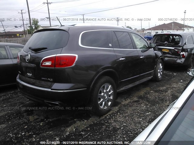 5GAKVBKD3FJ259382 - 2015 BUICK ENCLAVE BLACK photo 4