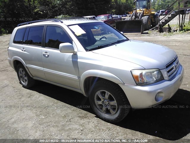 JTEGP21A640022941 - 2004 TOYOTA HIGHLANDER LIMITED SILVER photo 1