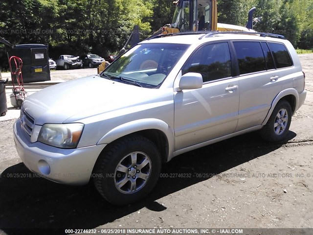 JTEGP21A640022941 - 2004 TOYOTA HIGHLANDER LIMITED SILVER photo 2