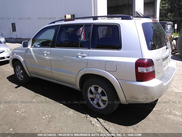 JTEGP21A640022941 - 2004 TOYOTA HIGHLANDER LIMITED SILVER photo 3