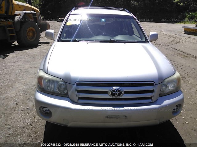 JTEGP21A640022941 - 2004 TOYOTA HIGHLANDER LIMITED SILVER photo 6