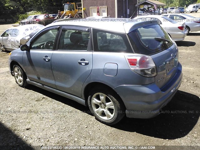 2T1LR30E25C490910 - 2005 TOYOTA COROLLA MATRIX XR BLUE photo 3