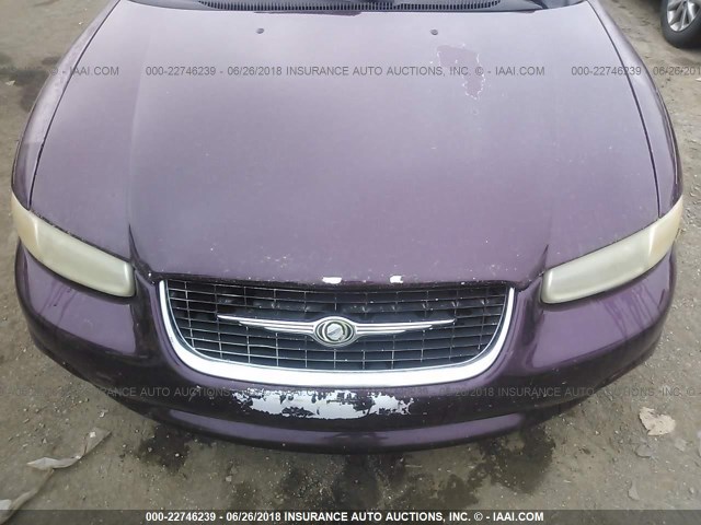 3C3EL55H3YT225251 - 2000 CHRYSLER SEBRING JXI PURPLE photo 6