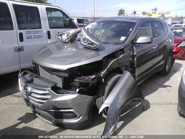 5NMZT3LB9JH071230 - 2018 HYUNDAI SANTA FE SPORT  Champagne photo 2