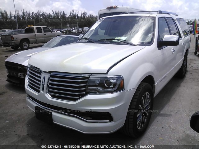 5LMJJ3JT7HEL06423 - 2017 LINCOLN NAVIGATOR L/SELECT თეთრი ფოტო 2