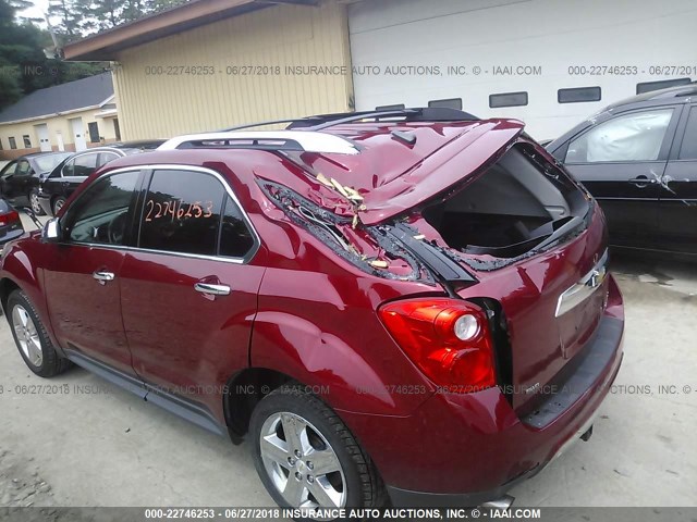 2GNFLHE30E6160985 - 2014 CHEVROLET EQUINOX LTZ RED photo 6