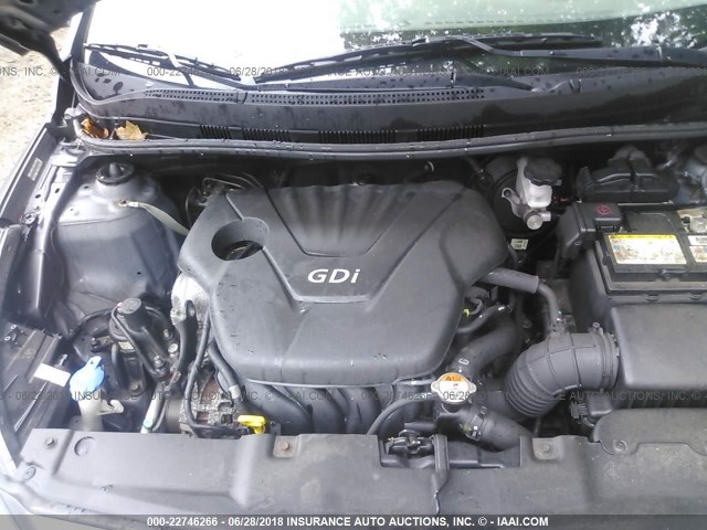 KMHCT4AE0DU586490 - 2013 HYUNDAI ACCENT GLS/GS GRAY photo 10